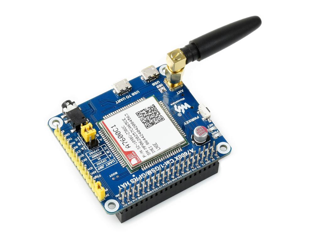 Waveshare-A7600C1 LTE Cat-1 HAT,  ̿,  4G , 2G GSM / GPRS , LBS Ŵ